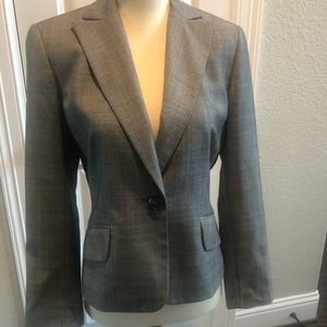 Ann Taylor Jackets & Coats - Gray/light blue pin striped suit jacket Ann Taylor Jackets & Coats - Gray/light blue pin striped suit jacket